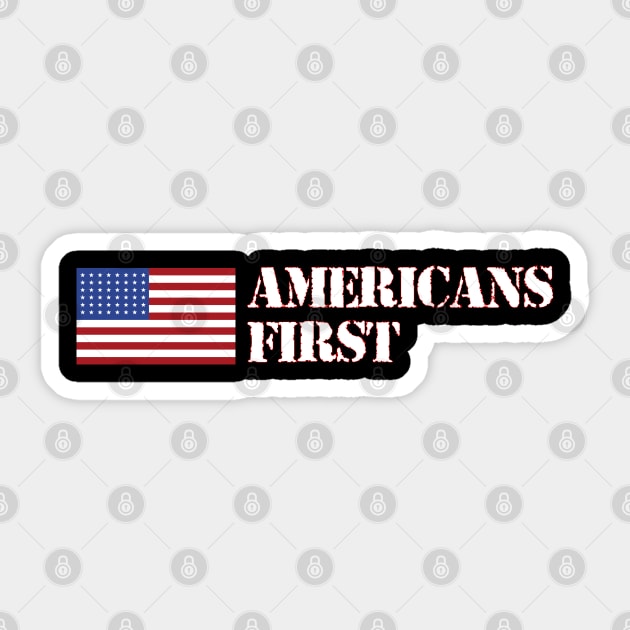 Americans First Sticker by geodesyn